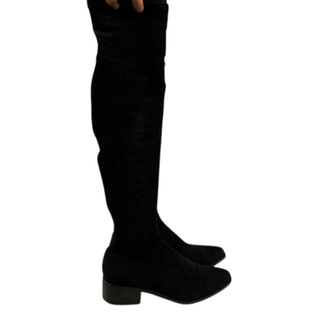 Dolce Vita‎ Steely Boots Women’s Black Micro Suede Ankle Booties Shoes 7.5 NWB